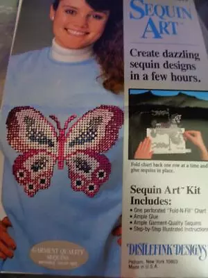 Sequin Art Kit For Sweatshirts Butterfly • $4.99