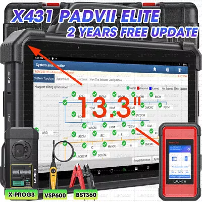 LAUNCH X431 PAD VII Elite X-PROG 3 Car Diagnostic Scanner Key Programming Coding • $529