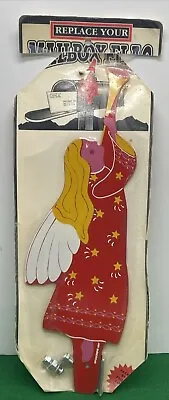 Vintage Pogonip Red Angel Blowing Horn Mailbox Replacement Flag USA Sealed ~1997 • $24.90