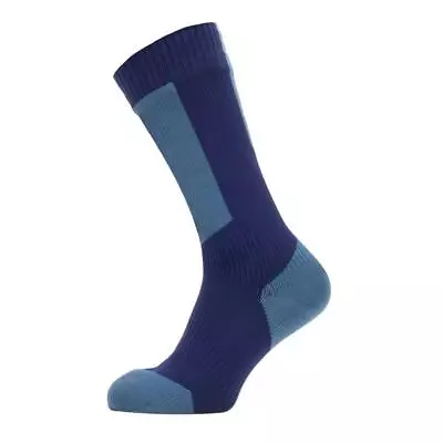 Sealskinz Waterproof Cold Weather Mid Length Socks With Hydrostop (Navy) • £34.99