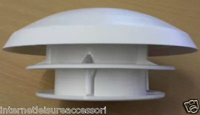 Mushroom Roof Vent With 80mm Hose Connector -  Caravan / Motorhome • £14.95