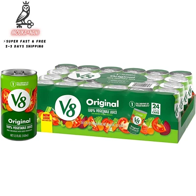 $40.82 • Buy V8 Original 100% Vegetable Juice, Vegetable Blend With Tomato Juice (Pack Of 24)