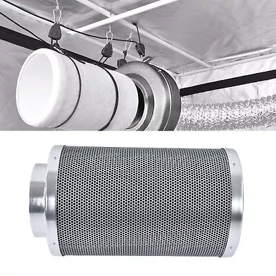 6 Inch Air Carbon Filter Odor Control Air Filter For Hydroponics Tents Grow • $251.89