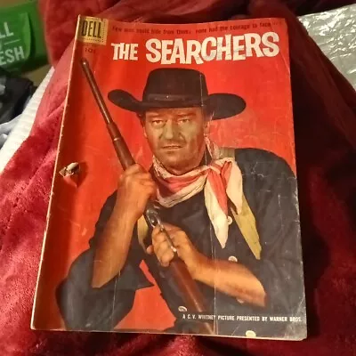 THE SEARCHERS FOUR COLOR 709 DELL Comics JOHN WAYNE Movie PHOTO COVER Silver Age • $72.12