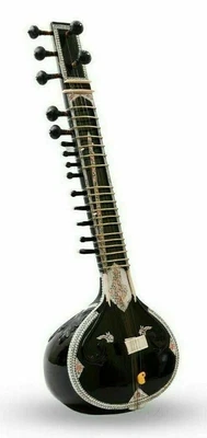 $365.17 • Buy Hand Made Sitar Best Design Bag 7 Main Strings And 11 Or 9 Sympathetic Strings