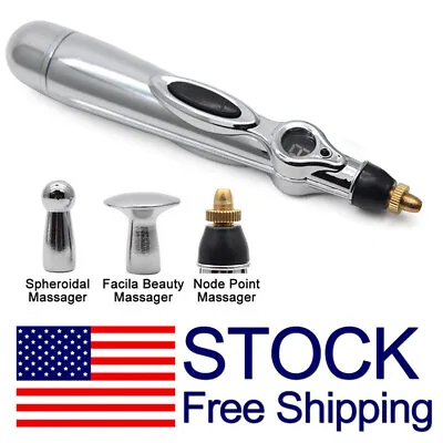 $6.38 • Buy Electronic Acupuncture Pen Electric Meridians Laser Body Massager Machine Mag HM