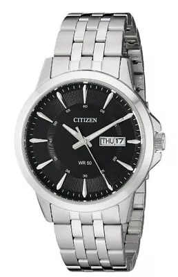 Citizen Men's Day Date Quartz Stainless Steel Watch - BF2011-51E NEW • $69.99