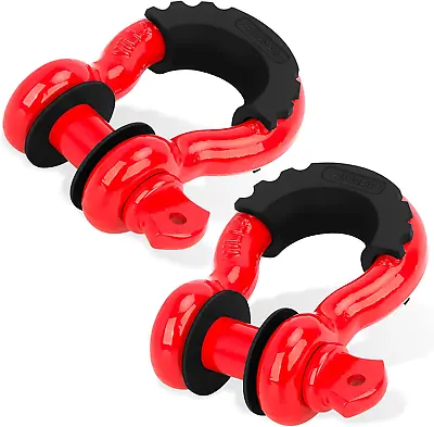 3/4  D Ring Shackle Rugged Unbreakable 28.5 Ton  7/8'' Pin Bow Screw Heavy Duty  • $41.99