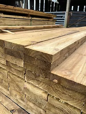 3.6m X 150mm X 38mm Sawn Timber Pressure Treated • £9