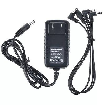 9V 1A DC Adapter For Guitar Effect Pedal 3 Way Daisy Chain Power Supply Cable • $9.99