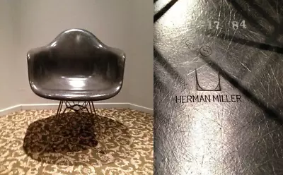 Sale Eames Elephant Hide Gray Herman Miller Chair Fiberglass Vintage Shell Only! • $899.99