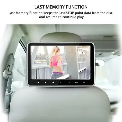 DVD Player 10.1 Inch Digital HD TFT LCD Car Headrest Monitor With FM USB SD HDMI • $188.95