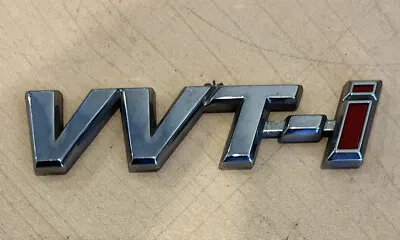 OEM Toyota VVT-i VVTi Emblem Badge Chrome & Red 7544306151 Genuine Parts • $29.95