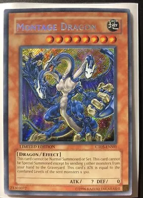 YuGiOh! Montage Dragon - CT05-ENS01 - Limited Edition - Secret Rare • $7.85