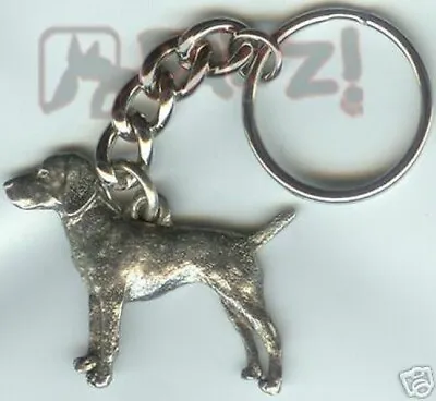 VIZSLA Dog Fine Pewter Keychain Key Chain Ring Fob NEW • $11.99