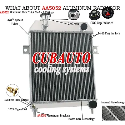 Upgraded 3 Row Aluminium Radiator For 1959-1967 JAGUAR MK2/MK II/S-Type MT • £151.05