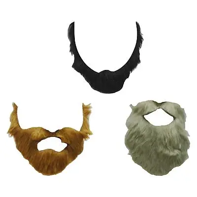 Fake Beard Fake Mustaches Costume Novelty Props False Beards • £5.87