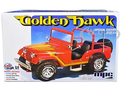 Skill 2 Model Kit 1981 Jeep Cj5 Golden Hawk 1/25 Scale Model Car By Mpc Mpc986 • $30.99