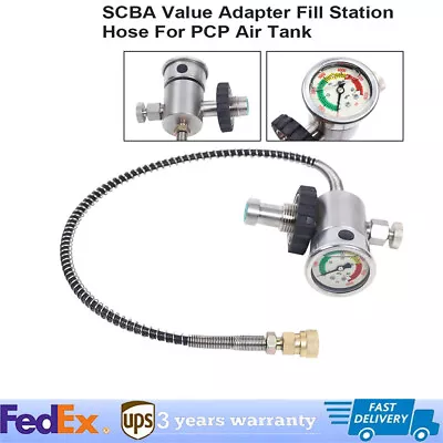 Valve Adapter Fill Station Hose Fit PCP Air Tank SCBA SCUBA Cylinder 4500PSI • $36