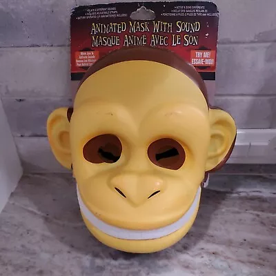 Animated Monkey Mask With Sounds Halloween Scary 6 Sounds • $18.99