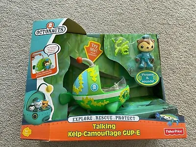 New Fisher Price Octonauts Talking Kelp Camouflage Gup-E Shellington Sounds Toy • $49.95