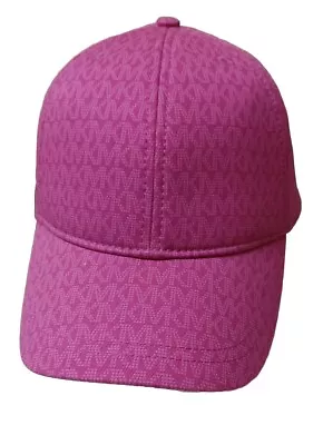 NWT Michael Kors Pink Berry Signature Adjustable Baseball Cap Hat  • $22.89