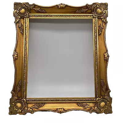 Vintage Ornate Gold Gilded Victorian Picture Frame Wood Gesso 10  X 12  • $100