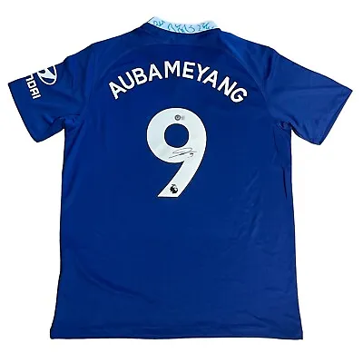 Pierre-Emerick Aubameyang Signed Chelsea Soccer Jersey AUTO Beckett COA Hologram • $119.97