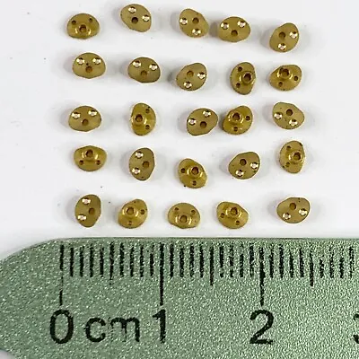25 Gold Watch Parts Steampunk Repair Watchmakers Lot Altered Art Face Jewelry • $4.99