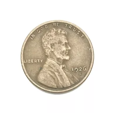 1926-S LINCOLN WHEAT CENT    - Combined Shipping Available • $9.25