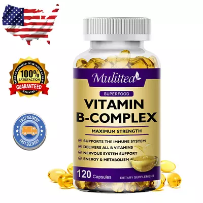 Vitamin B Complex Supplement - Super B Vitamin Immune Boost Metabolism Energy • $13.99