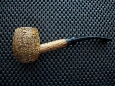 Missouri Meerschaum Corn Cob Pipe Diplomat Bent Black Danish Stem • $20.85