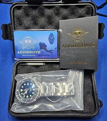 New ADDIESDIVE 300M Tuna Diver Sapphire Scuba Dive Watch NH35 Seiko Automatic  • $139.95