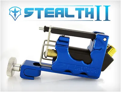 STEALTH Ver. 2 Rotary Tattoo Machine Motor Liner Shader Bearings RCA Case BLUE • $49.99