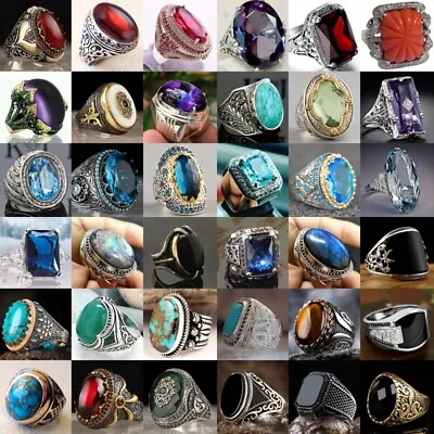 Gorgeous 925 Silver Plated Rings Men Women Creative Wedding Jewelry Gift Sz 6-13 • $2.05