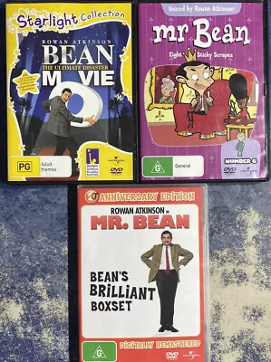 MR BEAN - Bean's Brilliant Boxset Bean MovieBean Animated # 6. DVD’s Bundle • $12.92