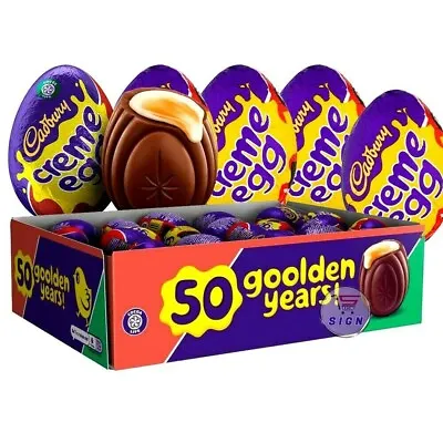 £99.95 • Buy Cadburys Cream Eggs X 48 Milk Chocolate Eggs With A Soft Fondant Centre Popular!