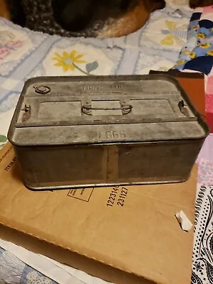 VINTAGE EARLY 1900s METAL 2 DOZEN EGG CRATE WITH ORIGINAL DIVIDERS • $45