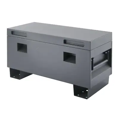 Trinity 36 Inch Job Site Box Tool Storage Rust Resistant Powder Coated Gray • $241.20