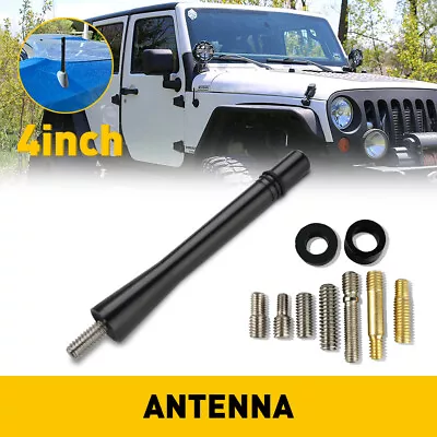 Mini Black Carbon Car Antenna Am/Fm Mast Antenna Ariel Arial Radio Stubby UK • £7.43