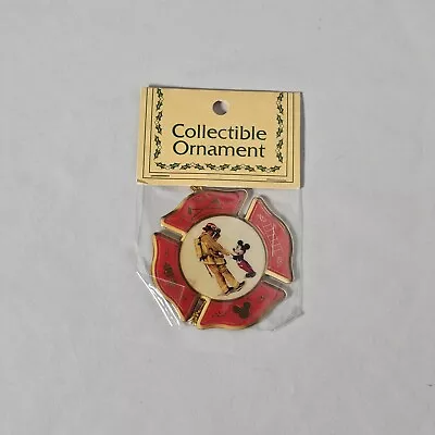 Walt Disney Mickey Mouse Fireman Collectible Ornament NWT • $15.98