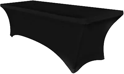 6Ft Stretch Spandex Table Cover For Standard Folding Tables - Universal Rectangu • $16.48