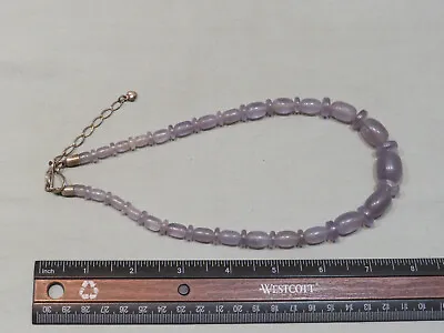 Vintage Jay King Desert Rose Trading Light Purple Stone Necklace DTR .925 China • $39.99