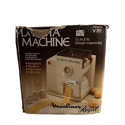 Moulinex La Pasta Machine Vintage V717 Original Box With Accessories Works • $39.95