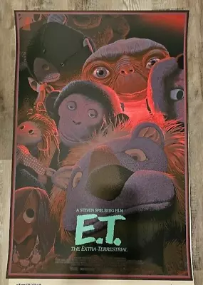 E.T. Extra Terrestrial GID Laurent Durieux 62/350 Screen Print Poster Art Mondo • $199.99