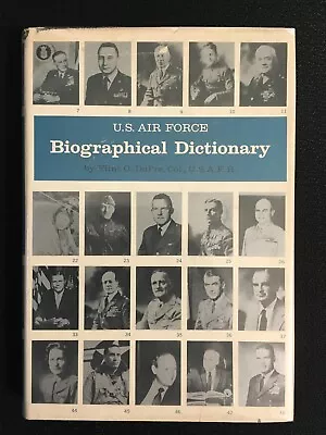 US Air Force BIOGRAPHICAL DICTIONARY Flint DuPre Military Bio Reference 1965 HC • $7.99