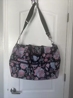 NWOT Vera Bradley Alpine Floral Weekender Large Expandable Duffel Bag Lighten Up • $50