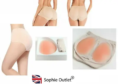 £12.90 • Buy BUTT LIFTER SILICONE PADS PANTY Booty Bum Enhancer Hip Knickers Body Shaper UK