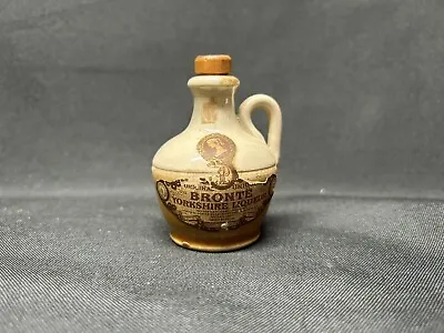 Vintage Bronte Yorkshire Liqueur  Empty Miniature Stoneware Liquor Bottle Jug • $8