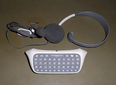 OEM Microsoft Xbox 360 Chatpad Messaging Keyboard X814365-001 With Headset • $24.99